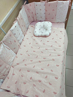 Borduri de protecție pentru pătuc Gardulet Subțire Pink Balerine