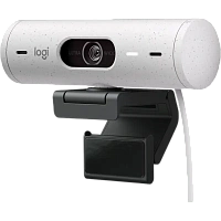 Cameră Web Logitech BRIO 500, Full-HD 1080P, Alb
