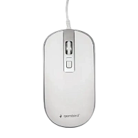 Mouse Wireless Gembird MUSW-4B-06-WS, Alb/Argintiu