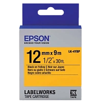 Cartuş de bandă Epson LK-4YBP, 12 mm x 9 m