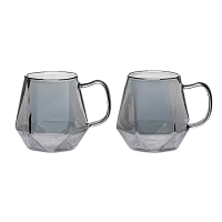 Set de pahare Ardesto AR2630GR, 300 ml, 2 buc, Transparent