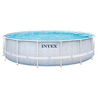 Piscină cu cadru metalic Intex Prism Frame 26746, 19156L, Albastru deschis, 26746