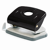 Perforator metalic NORMA 8 cm, 30 file, 2 gauri, negru, perforator birou profesional heavy duty