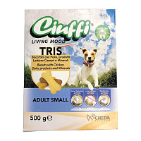 GHEDA Snack-uri pentru caini Ciuffi Tris 500 g