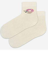 Ciorapi bumbac (soft) lung cu desen