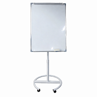 Flipchart Mobil 70x100 cm pe Roti, Tabla Prezentare Magnetica cu Suport pentru Hartie Flipchart, Ideal pentru Birou, Training si Sedinte