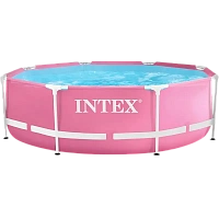 Piscină cu cadru metalic Intex 28290, 2843L, Roz, 28290