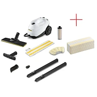Aparat de curățat cu abur Karcher SC 3 EasyFix + Laveta, Alb