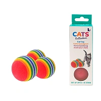 Jucarii pentru pisici Cats "Mingi" 3buc, 3.5сm