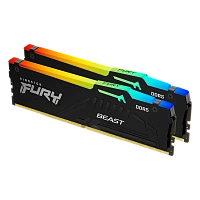 Memorie RAM Kingston FURY Beast RGB, DDR5 SDRAM, 6000 MHz, 16GB, KF560C36BBEAK2-16