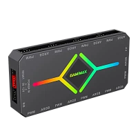Fan Hub Gamemax V4.0 ARGB+PWM HUB Controller v4.0, negru