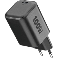 Wall Charger GAN Cellularline, 1 Port PD USB-C, 100W, Black