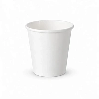 Pahar din hirtie 100ml ALB eco d62 (50 buc)