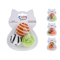 Jucarii pentru pisici Cats "Ball" 3buc, blister