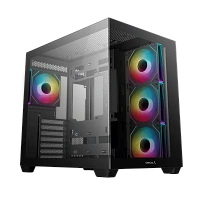 Carcasă PC Deepcool CG530 4F, Midi-Tower, Fără PSU, Negru