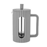 Cafetiera French Press RESTO 90532, 0,6L, Gri deschis