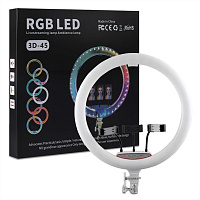LAMPA COLORATA,  ALB + RGB/LED lampa (RGB) - 45cm + Stativ 2m