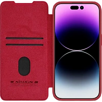 Husă tip carte Nillkin iPhone 15 Pro - Qin Pro, Roșu