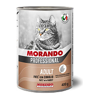 MORANDO conserve de pate pentru pisici Professional Gatto  PATE Coniglio400g