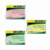 Set cuburi notite adezive pentru birou si scoala, 51 × 76 mm, 3 bucati x 100 file, culori pastel