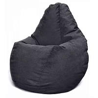 Fotoliu BeanBag din velur Maserrati, marimea "XL" culoarea neagra