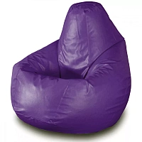 Fotoliu Bean Bag pară mărimea XL din ecopiele MAX culoarea violetă