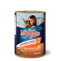 MORANDO conserve de pate pentru pisici Professional Gatto  PATE Vitello CAROTE  400g