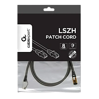 Patch cord Cablexpert PP8-LSZHCU-BK-1.5M, Cat8 S/FTP, 1,5m, Negru