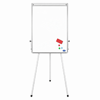 Flipchart 60x90 cm, 3 picioare, suprafata magnetica, suport pentru hartie