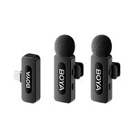 Microfon portabil pentru înregistrare vocală Boya BY-V20 V2.0, Fără fir, Negru