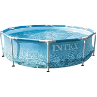 Piscină cu cadru metalic Intex Metal Frame, 4485L, Albastru deschis, 28206