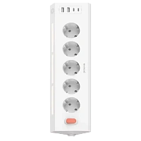 Prelungitor electric Proove Prism Socket, 5 Prize, 1,6m, Alb