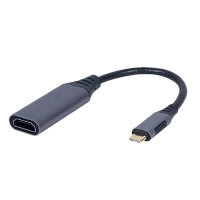 Cablu Video Cablexpert A-USB3C-HDMI-01, USB Type-C (M) - HDMI, 0,15m, Gri