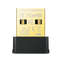 USB2.0 Nano Wi-Fi 6 Dual Band LAN + Bluetooth 5.3 Adapter TP-LINK "Archer TX10UB Nano", AX900
