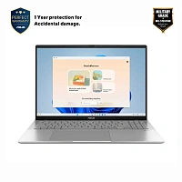 Laptop 16" ASUS Vivobook S 16 S3607VA, Cool Silver, Intel Core i5-13420H, 16GB/1024GB, Fără SO