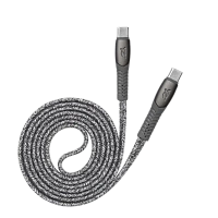 Cable de date Rivacase PS6105, USB Type-C/USB Type-C, 1,2m, Gri
