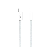 Cablu încărcare și sincronizare XO NB-Q260B, USB Type-C/USB Type-C, 1,5m, Alb