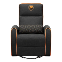 Scaun Gaming Cougar FIDOM, Imitație de in, Negru | Portocaliu