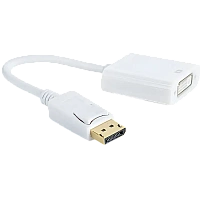 Adaptor Video Cablexpert A-DPM-DVIF-002-W, DisplayPort (M) - DVI-I (F), 0,1m, Alb
