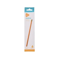 Set creioane simple 6buc, 18cm cu radiera
