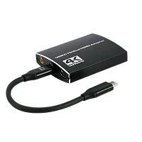 Cablu Video Cablexpert A-CM-HDMIF2-01, USB 3.1 Type-C (F) - 2 x HDMI (F), 0.15 m, Negru