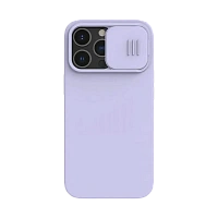 Husă Nillkin iPhone 13 Pro, CamShield Silky Silicone, Misty Purple