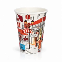 Pahar din hirtie 280ml CITY eco d80 (50 buc)