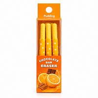 Set 3 Radiere Figurative Chocolate Bar, Model Fructe Asortate, Tip Baton de Ciocolata, Pentru Scoala si Birou
