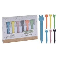 Set creioane de ceara 6buc animalute