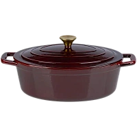 Cratiță Alpina Cast Iron, 5L, 33cm, Bordo