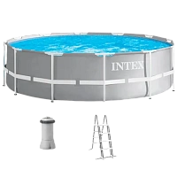 Piscină cu cadru metalic Intex Prism Frame, 8592L, Gri, 26716
