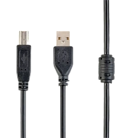 Cablu de comunicație Cablexpert CCF-USB2-AMBM-10, USB Type-A/USB Type-B, 3m, Negru