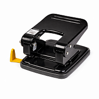 Perforator 50 file Scholz, metalic, 8cm standard, 2 perforatii, negru, pentru birou profesional