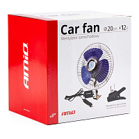 01104 Ventilator auto metalic cu montare cu surub + clema CFAN-15 +12V